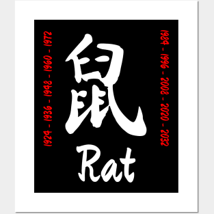 Year of the rat Chinese Character Posters and Art